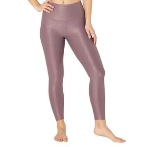 Beyond Yoga Sparkling Purple High-Waisted Leggings- like new